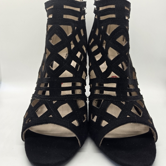 Hot Kiss Women's Black Casey Cutout Gladiator Heel Sandals Pumps 8 - Picture 5 of 10